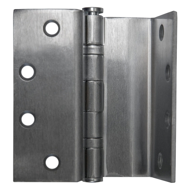 Ball Bearing Wrap-Around Swing Clear Hinge - Size:4-1/2" - Features:Opens on Left - Finish:Bright Nickel